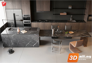 Kitchen island Skp Files